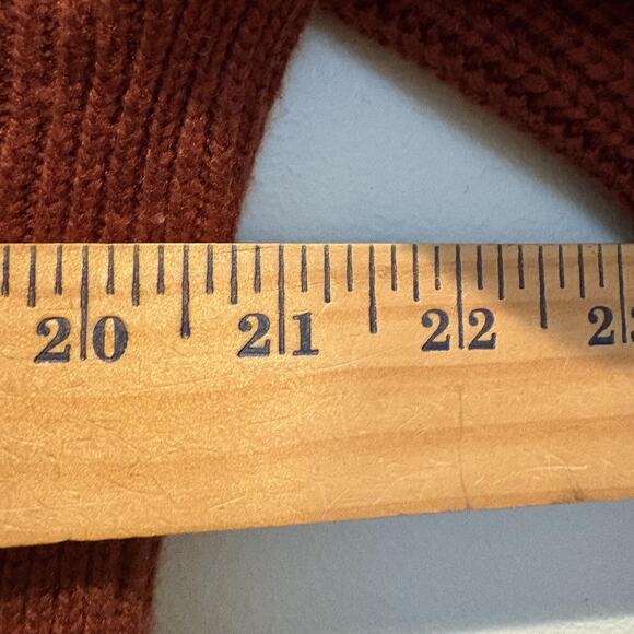 Banana Republic Sweater Womens Small Rust Cable Knit Crewneck Pullover Wool - Picture 8 of 10